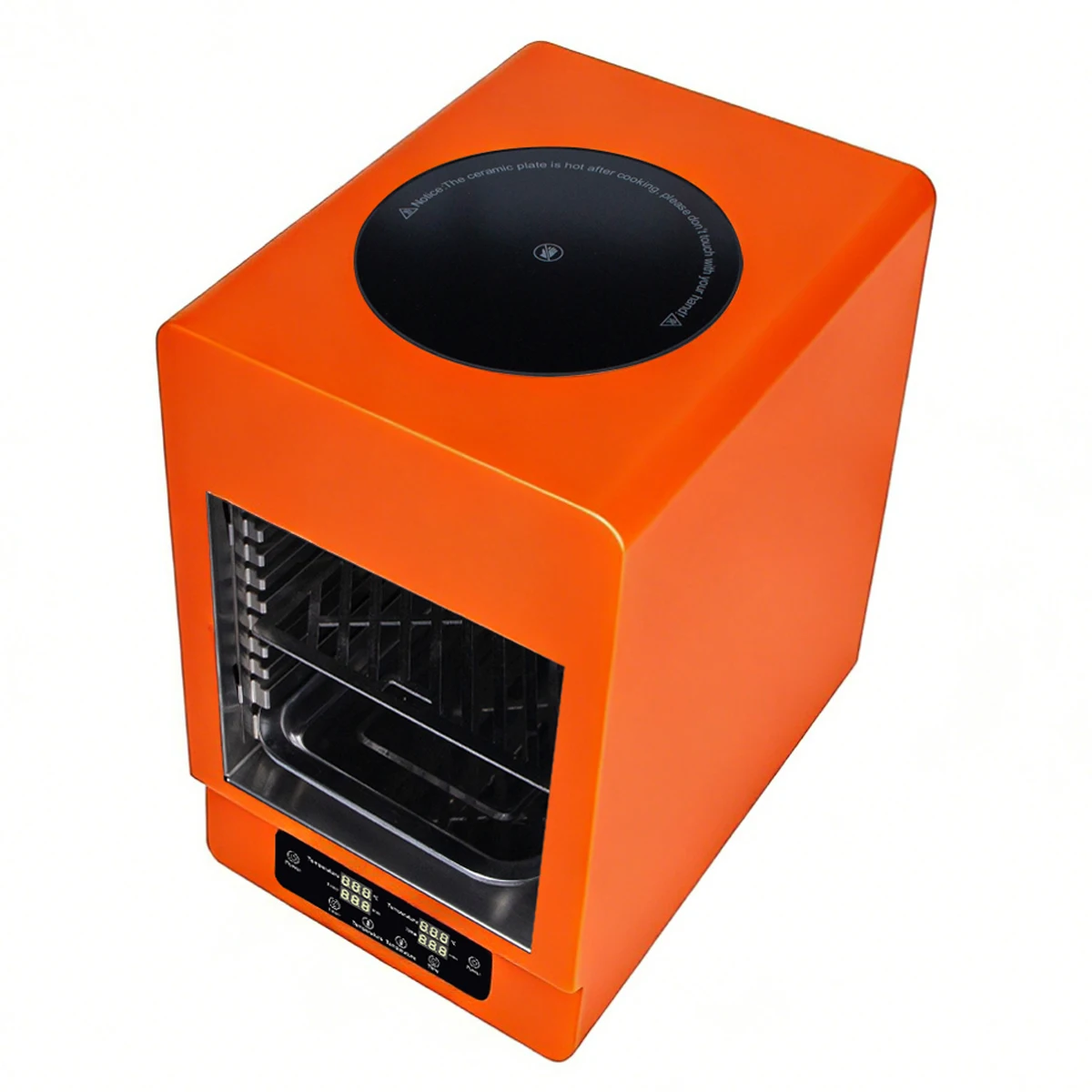 Oven Electric 2-in-1 Countertop Oven with Griddle, Fast Heating, Outdoor Camping, RV, BBQ, Patio Cooking Appliance