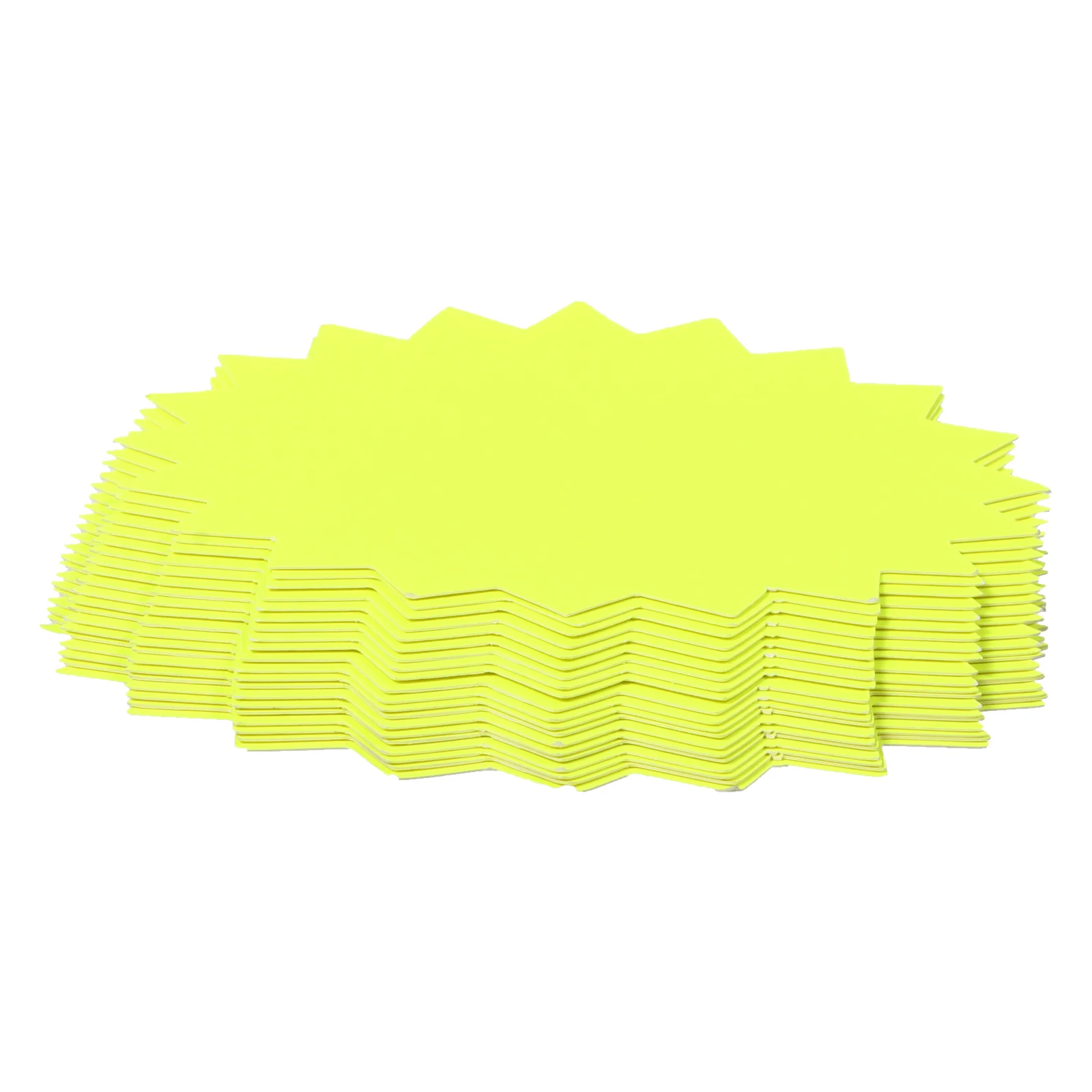 80 Pcs Price Tag Commodity Bright Color Display White Cardboard Retail Shaped