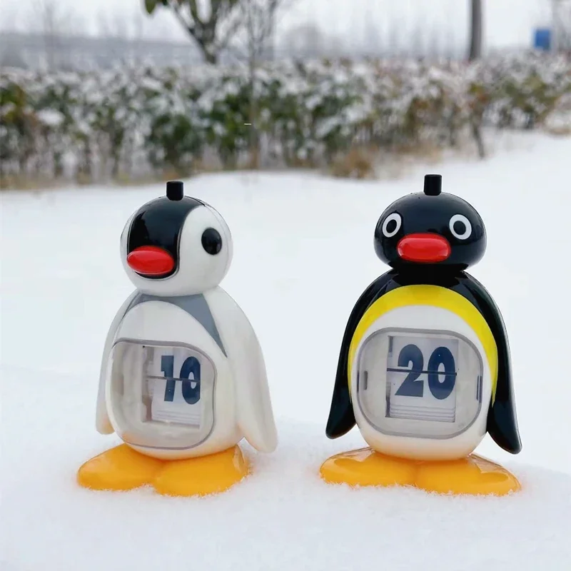 New Cute Pingu Pinga Penguin Calendar Figure Dolls Toys For Girls Kids Car Decoration 12CM