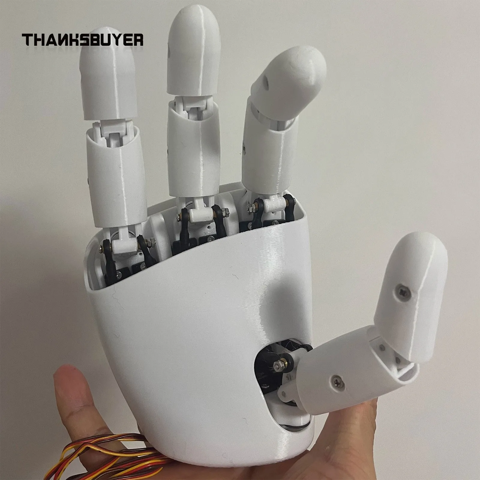 Niesamowita Ręka Robotyczna 8DOF Drukowana w 3D, Mechaniczna Ręka (Praworęczna, Leworęczna, Silniki PWM, Silniki Szeregowy Feetech)