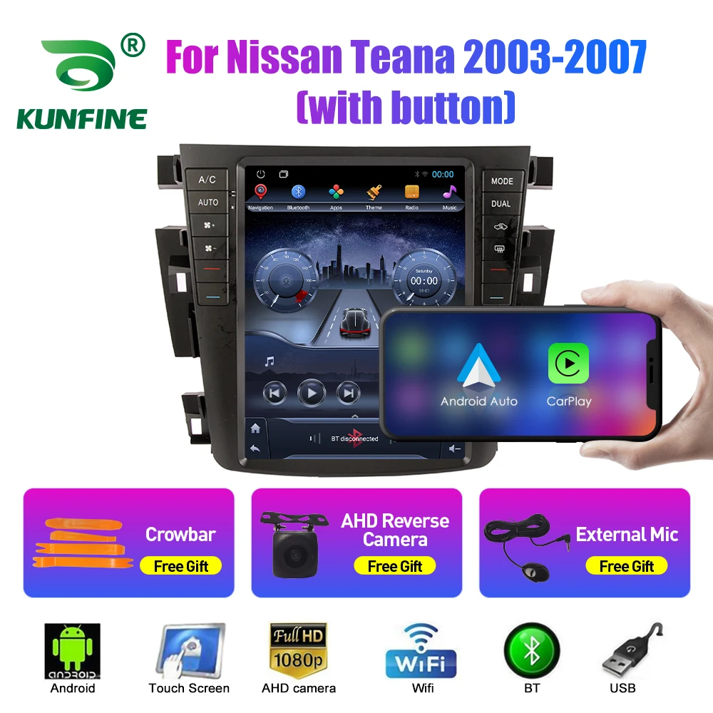 9.7 Inch Tesla Style 2 Din Android Car Radio For Nissan Teana 2003-2007 Stereo Car Multimedia Video Player DVD GPS Navigation