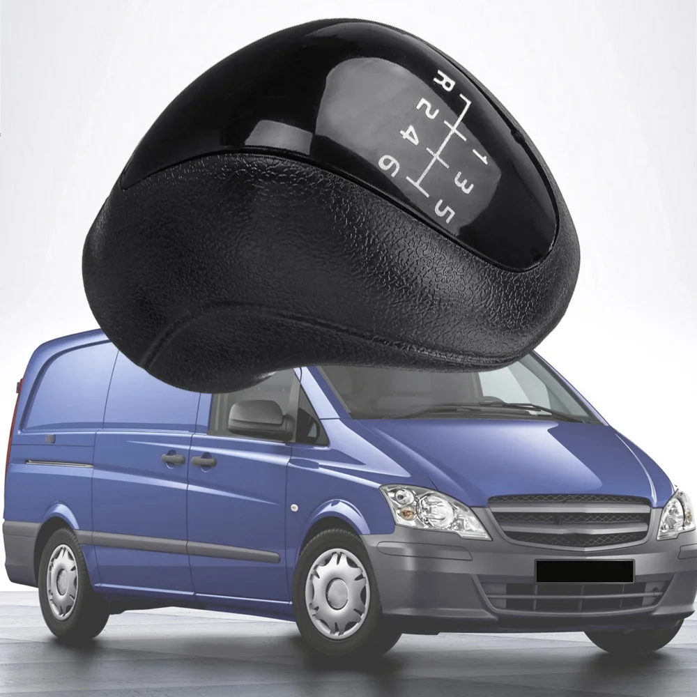 

5/6 Speed Gear Shift Knob for Mercedes-Benz Vito Viano W639 Sprinter II 906 VW Crafter I 2E 2F Leather Shifter Lever Headball