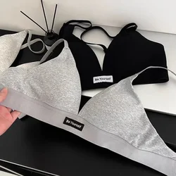 SP&CITY Simple Sports Style Thin Bralette Triangle Cup Soft Seamless Women's Bra Sexy Wire Free Comfort Breathable Daily Bra