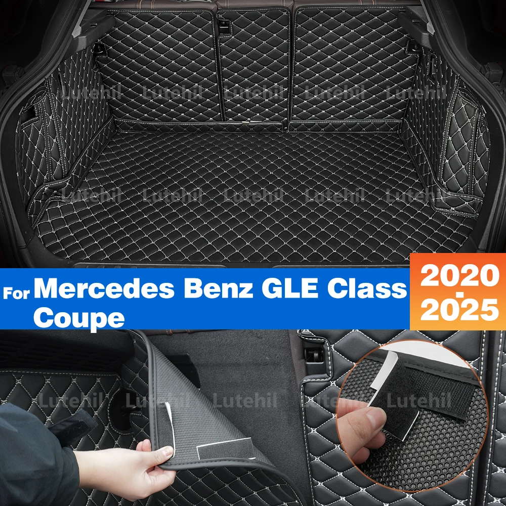 

Cargo Liner Fit For Mercedes Benz GLE Class Coupe 2020-2025 24 23 22 All Weather Trunk Mat Carpet with Backrest Protectors Cargo