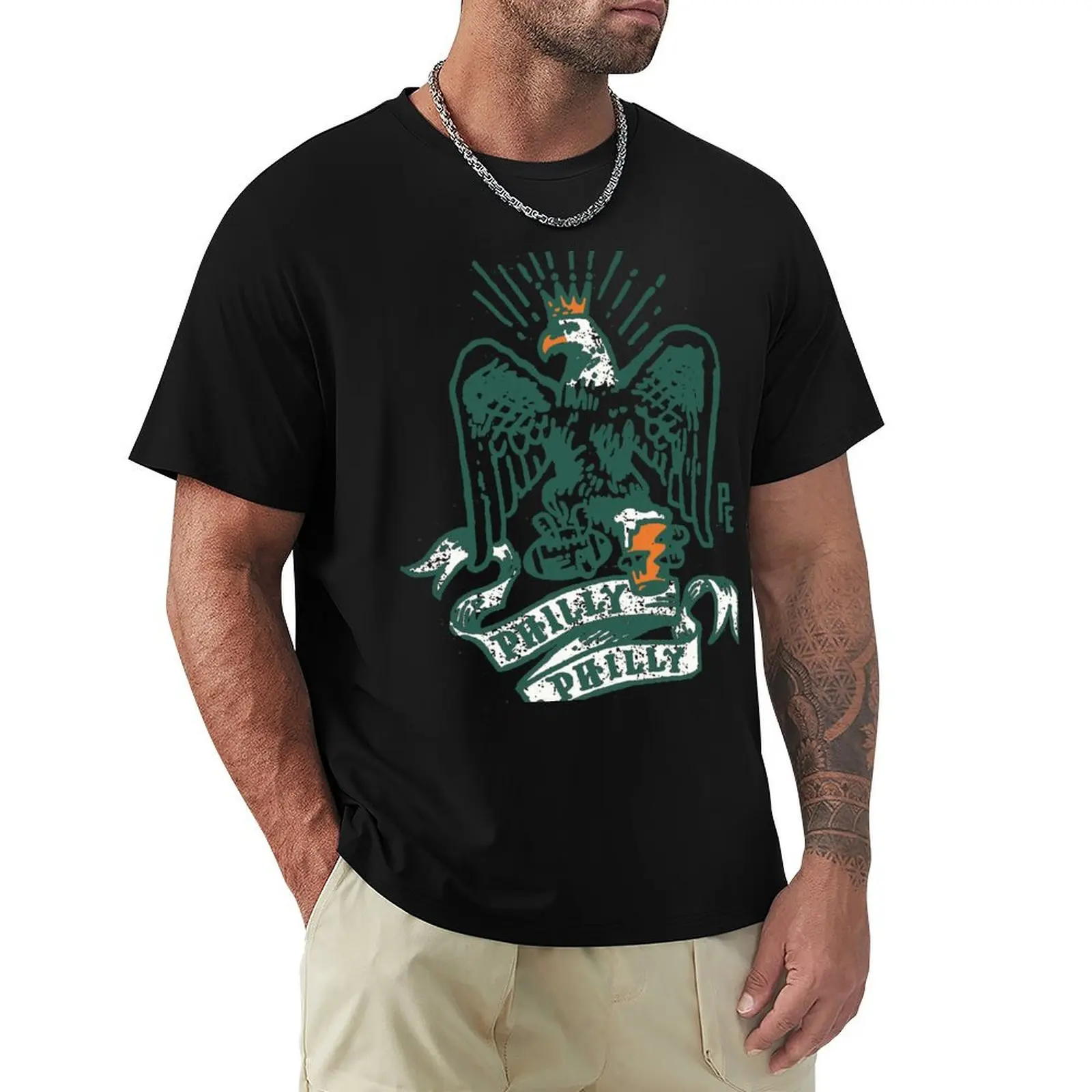 Philly Dilly T-Shirt Big Size Short Sleeve Tee for Men