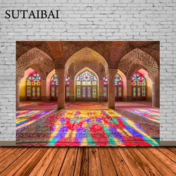 Nasir Al Mulk Mosque Shiraz Iran Palace Castle Birthday Party Photo Background Photography Backdrop Studio Poster Banner