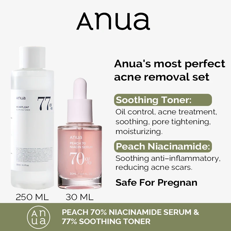 Anua Heartleaf 77% Soothing Toner Clear Pad Pore Control Cleansing Oil 77 Pore Deep Cleansing Foam