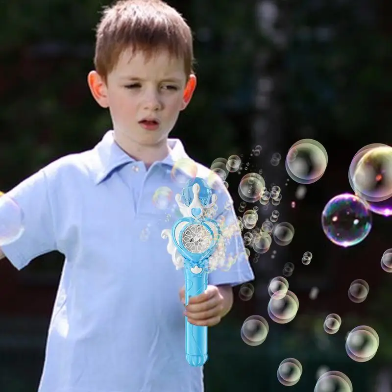 Máquina de burbujas para niños, máquina de espuma, máquina para hacer burbujas, juguetes al aire libre, máquina de fiesta de espuma, varita mágica, juguetes de burbujas, juegos exteriores, fiesta