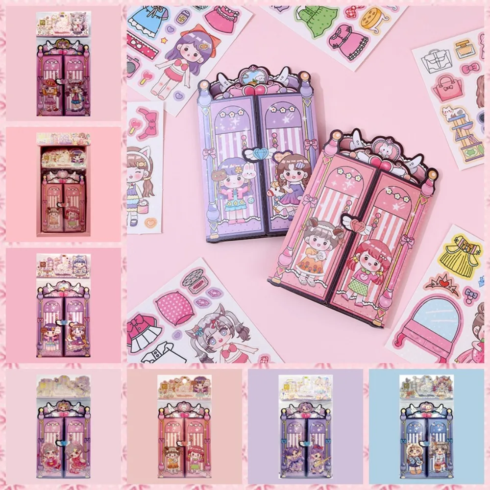 DIY Toy Aki Sauce Quiet Book Quiet Book Cartoon Princess Change Clothes Stickers Manual Sticker Handbook