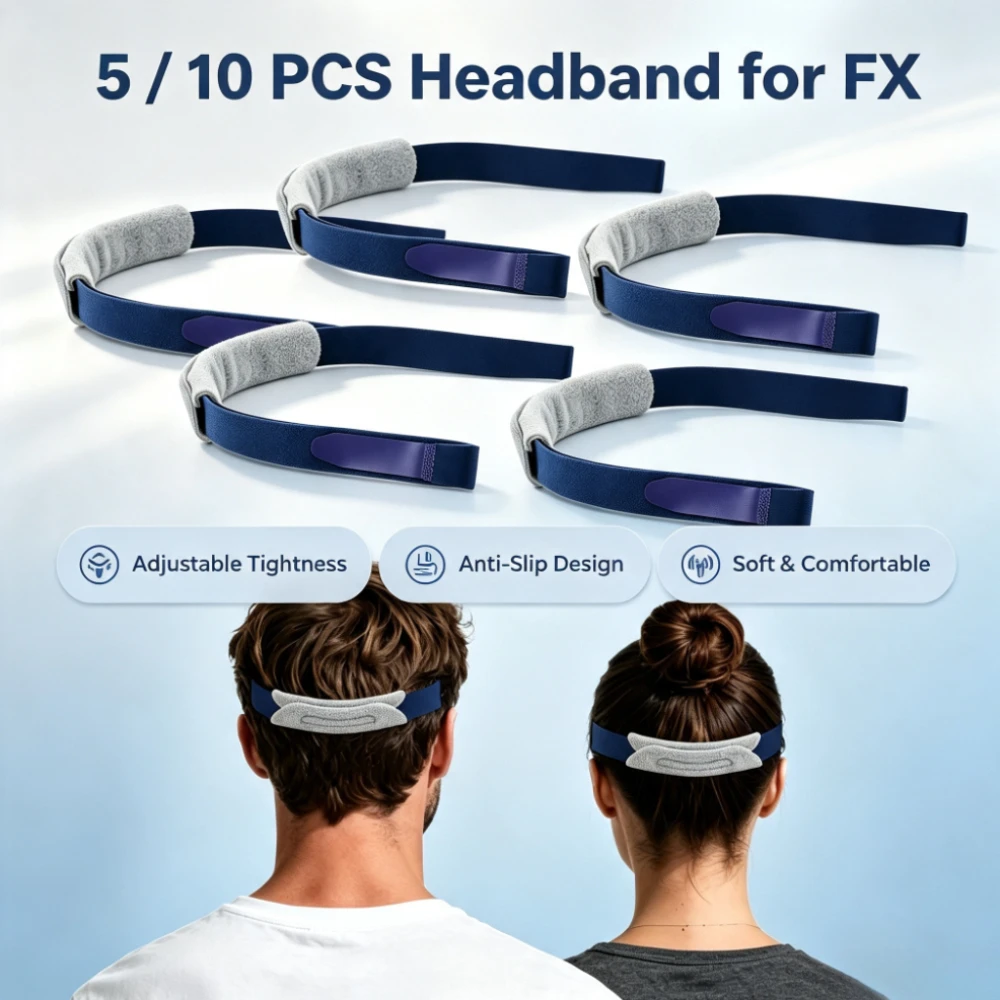 10/5PCS Adjustable Tightness Headband for FX , Replacement Anti Slip Soft Head Strap with Two Support Pads Head Band Headgear