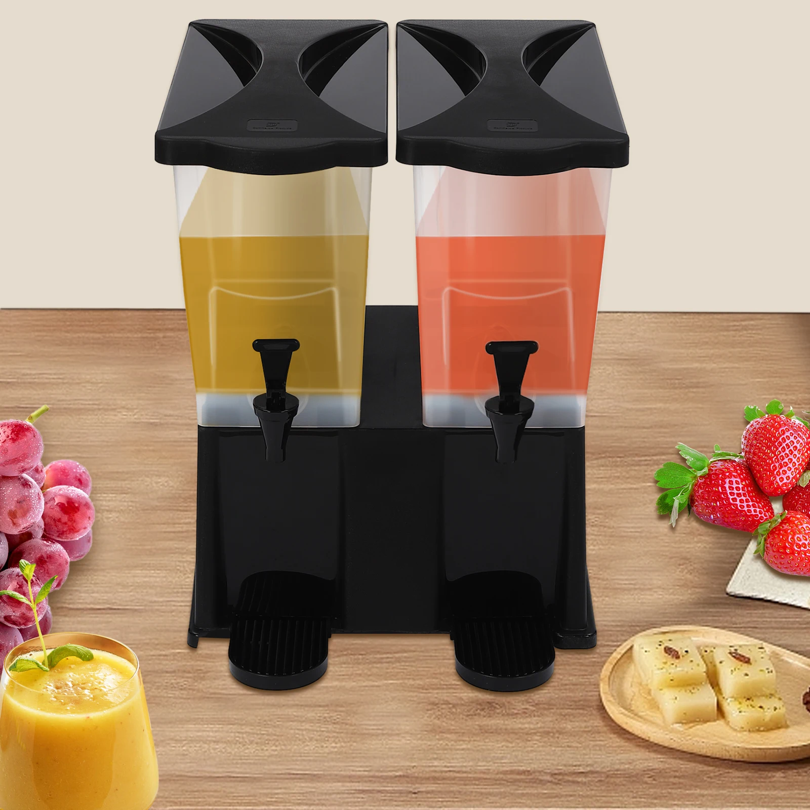 

Dual-Faucet Beverage Dispenser - Food-Grade PP, BPA-Free, Durable & Eco-Friendly, Large Capacity for Parties, BBQs, Home, Office