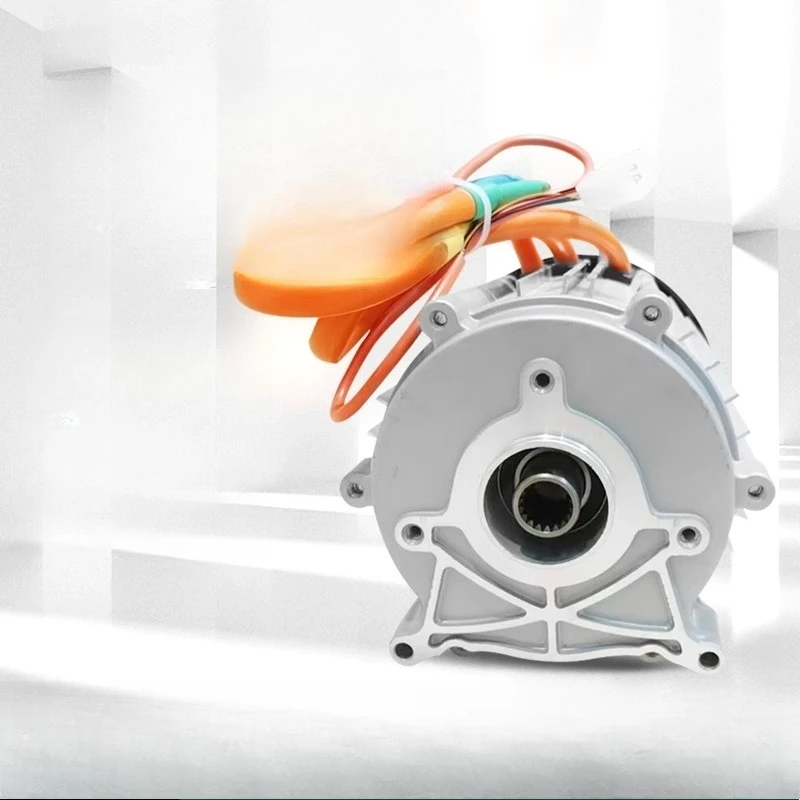 

1500-3000w72v high-speed brushless DC motor,5-bolt flange and pure copper winding permanent magnet motor,3500RPM Ip54 waterproof