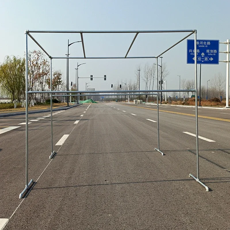 

# Galvanized Steel Pipe Clothes Rack Floor Balcony Clothes Rack Outdoor Windproof Rust-proof Bask In The Quilt Outdoor Large