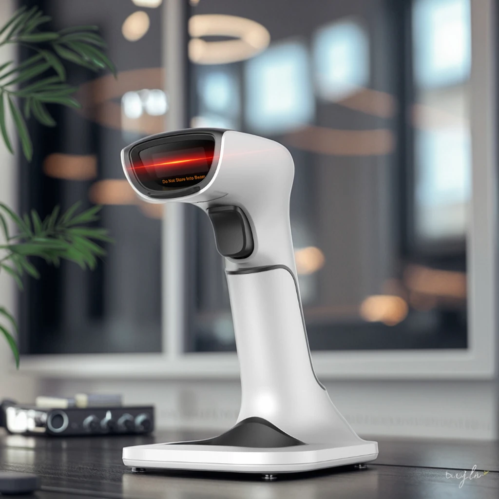 جهاز ماسح الباركود اللاسلكي عالي السرعة ثنائي الأبعاد مع قارئ رمز الاستجابة السريعة سطح المكتب الذكي لاستخدام المطاعم