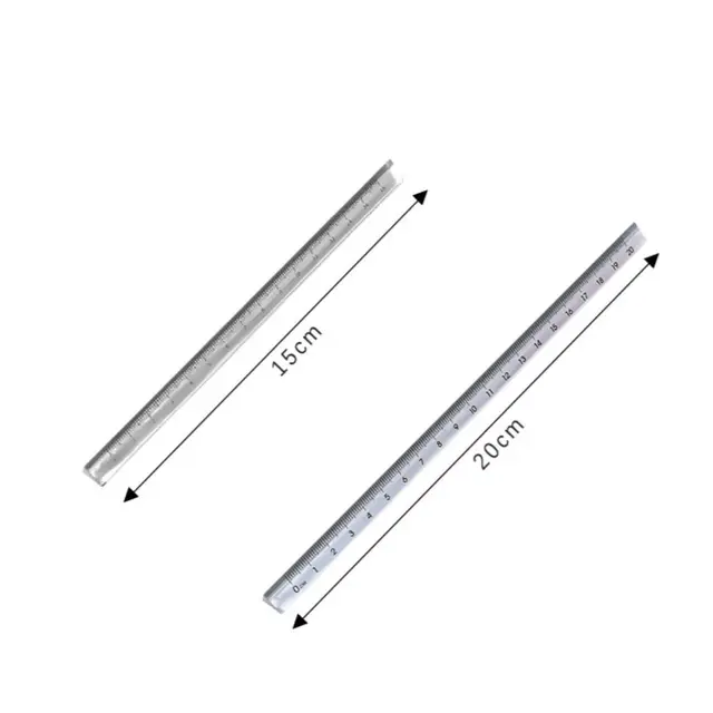 15/20CM Triangle Ruler Acrylic Transparent Scale Ruler Drawing Ruler Measurement Tool Creative School Stationery Students Gift 6