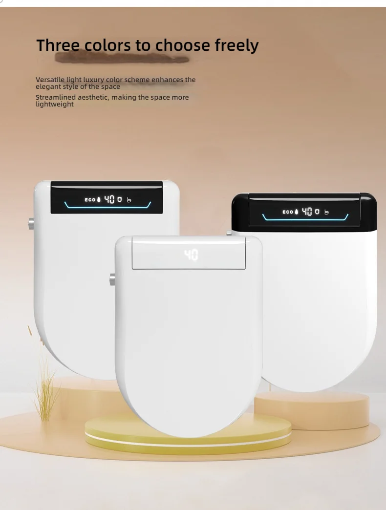 ZXHK Wholesale Luxury One Piece Automatic Self Cleaning Toilet Seat Cover with Remote Control and Seat Heating Plastic Material