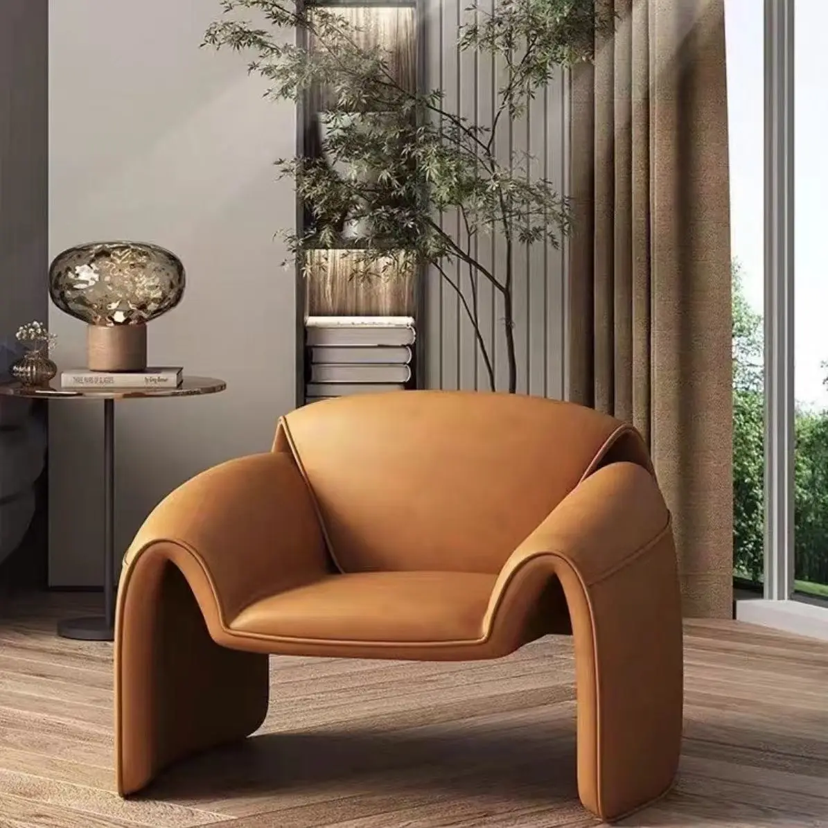 

Одноместный диван для отдыха, итальянский светлый роскошный стул для гостиной, спальни, отеля, M слово, крабовое кресло