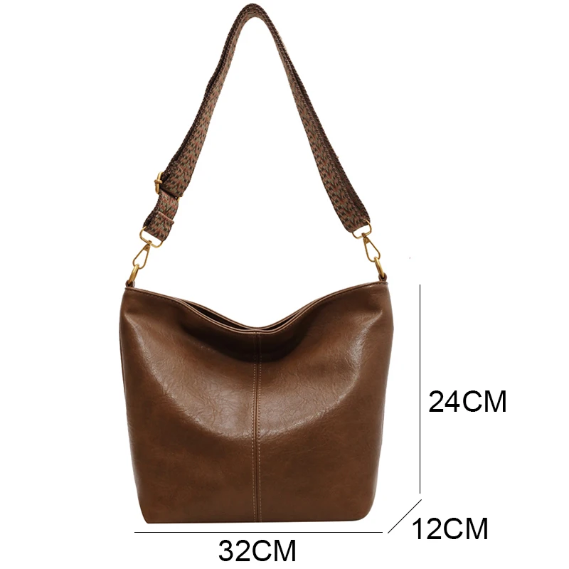 High Quality Leather Tote For Ladies Luxury Casual Women Designer Shoulder Crossbody Sac Female Worker Bolsas Handbags And Purse