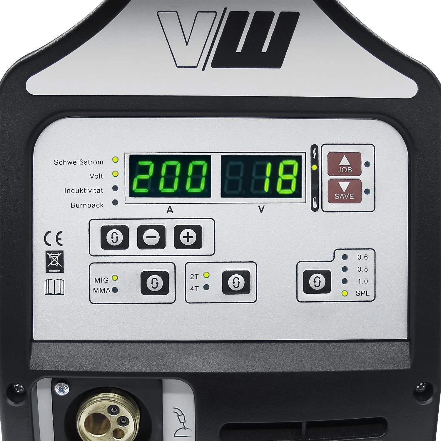 

R221 Mig Welding Machine 200A 5kg NO Gas Flux Cored Wire 2T/4T Arc Welders