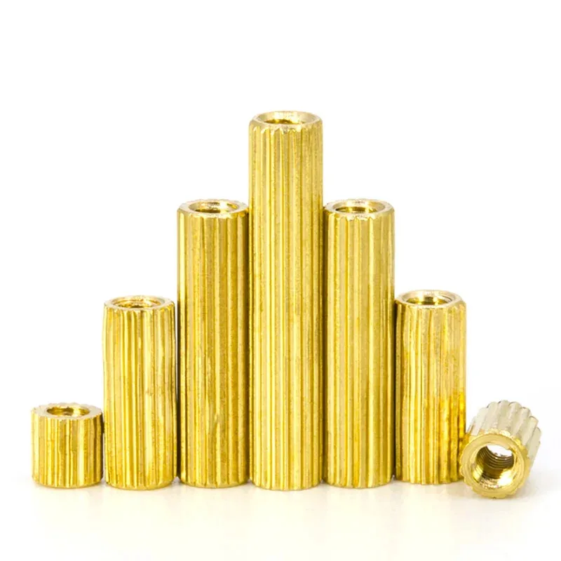 

M2 Knurled Copper Post Double-Way Round Standoff Spacer PCB Mounting Hardware