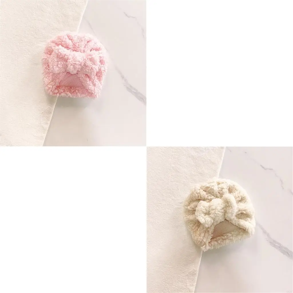 

Милые новорожденные детские шляпы теплые и удобные турбанская кепка Lampswool для мальчиков и девочек 4xbc