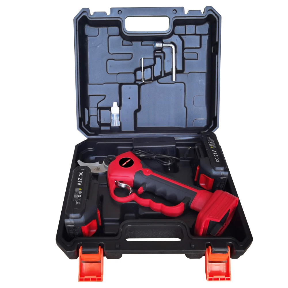 Lithium Battery Power Pruning Scissors Professional Electric Pruner Vineyard 32mm Electric Cordless Pruning Shears