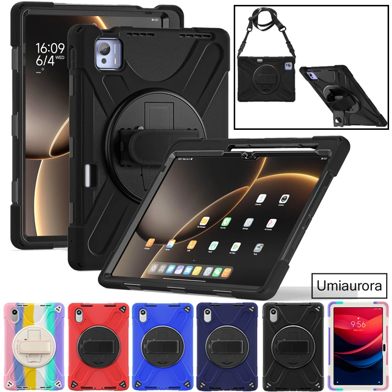 For Xiaomi Mi Pad7 Ultra Pad 7 Ultra 14 inch 2025 Rotation Stand Hand Shoulder Strap Tablet Case Shockproof Rugged Cover Funda