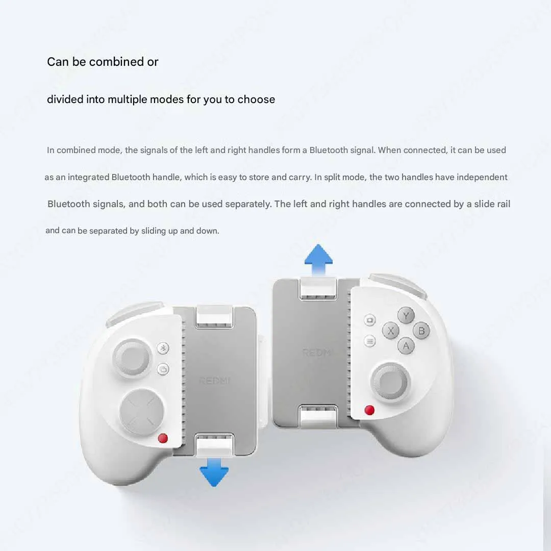 Nwe Xiaomi Redmi Game Controller For Ipad Mobile Phone Bluetooth Controller Large Grip Double-Sided Vibration Game Controller