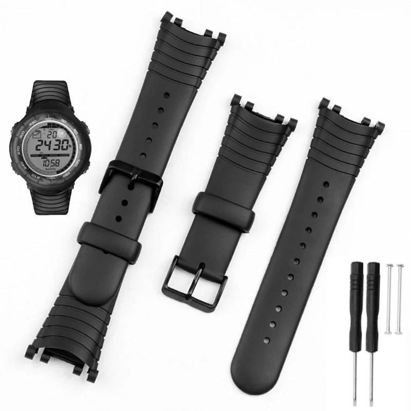 Silicone Rubber Bracelet For Suunto Vector Watch Strap Pin Buckle Men's Watch Strap Watchband Waterproof Bracelt