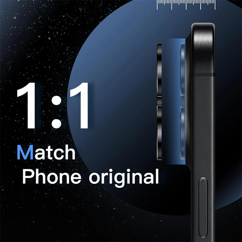 i17 ProMax كاميرا حلقة معدنية زجاجية لهاتف أبل آيفون 17 آيفون 17 برو ماكس سبيكة عدسة فيلم آيفون الهواء iHone 17Pro 17ProMax