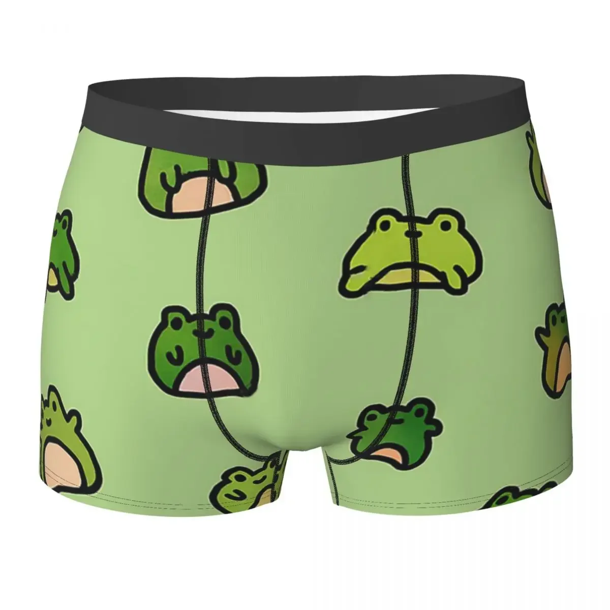 Boxer respirável para homens, cuecas, shorts, sapos, doodle, calcinha, roupa íntima, presentes de namorado