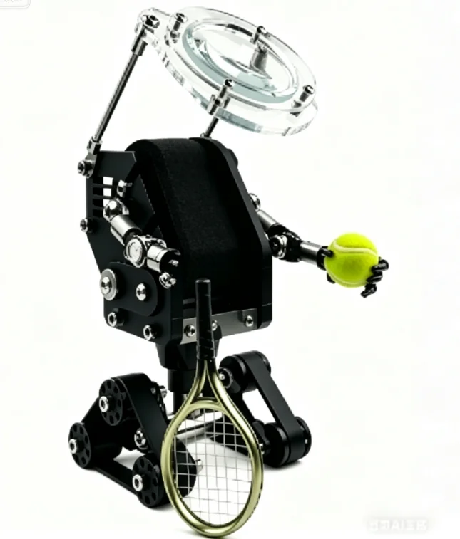 Creative robot display stand metal storage ornament