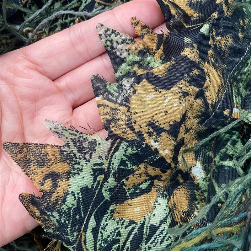 A69P-Volwassen Outdoor Ghilliekostuum Jachtdoek Bos 3D Bionische Bladuniform Camouflagepakken Set Fotografiekleding