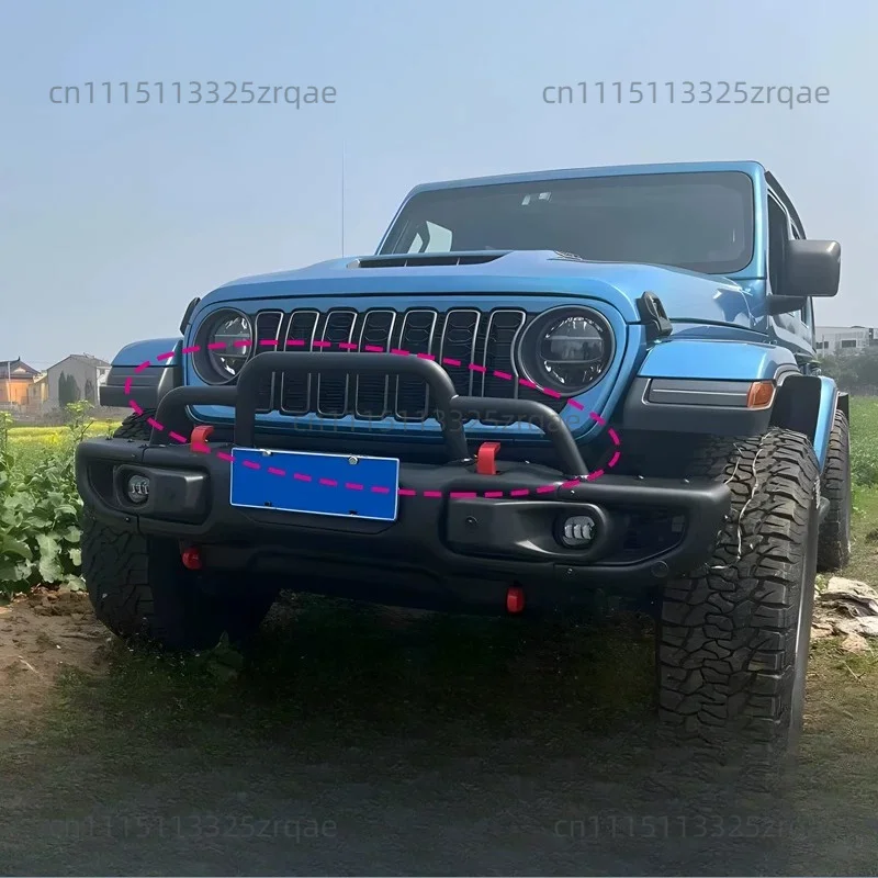 Suitable for 07-17 Wrangler 18-24 New JL 10th Anniversary Front Bar Long Bullpen U Tube JT 10th Anniversary Front Bar U Tube
