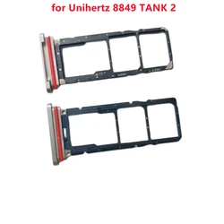 Neuer original karten halter sim karten halter sim karten halter fach kartens teck platz leser für unihertz 8849 tank 2 telefon