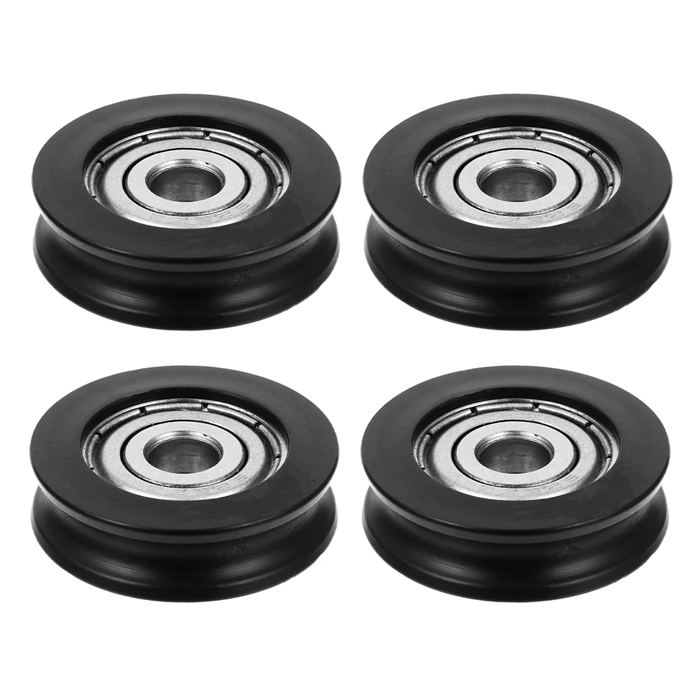 

4pcs Nylon Bearing Pulley Wheel Slide Door Window Drawer Track Guide Roller Closet Cupboard Cabinet Heavy Duty Smooth Easy