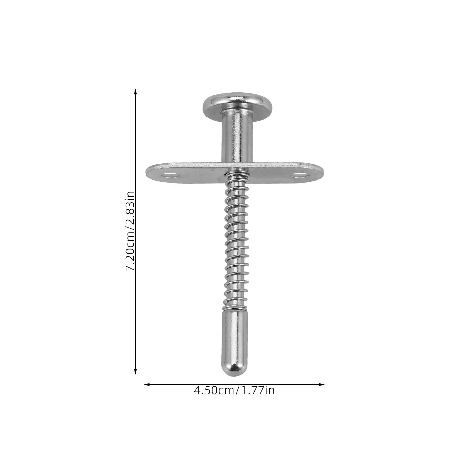 2Pcs Spring Loaded Plunger Latches Strong Iron Material Baby Crib Latch Bed Spring Latches Furniture Fastening Fittings view 2
