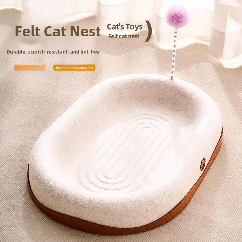 

Four-Season Universal Wear-Resistant Scratching Board Non-Shedding Felt Scratcher Toy Interactive Toys for Cats