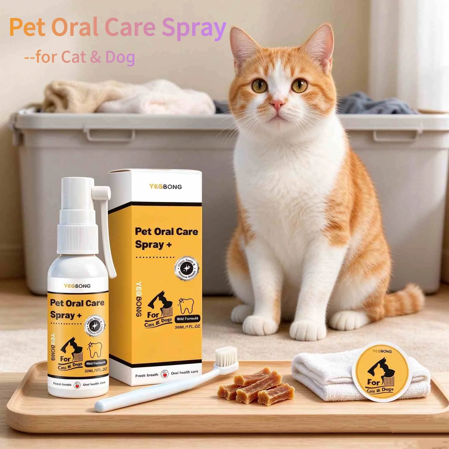 Pet Teeth Cleaning Spray Oral Care Deodorant Breath Freshener Plaques Tartar Removal For Dogs And Cats Pets Tooth Cleaner Sprays