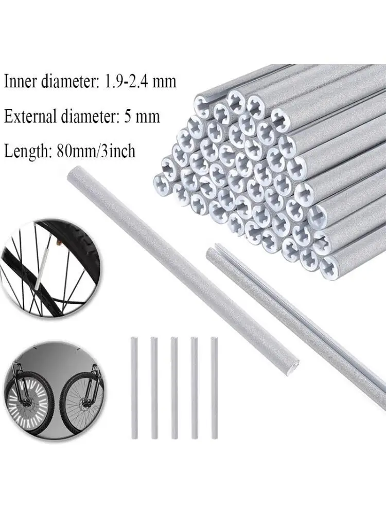 AliExpress 12-120PCS Bicycle Wheel Spokes Reflective Sticker Colorful Tube Warning Safety Light DIY Reflector Reflective Safety Kit