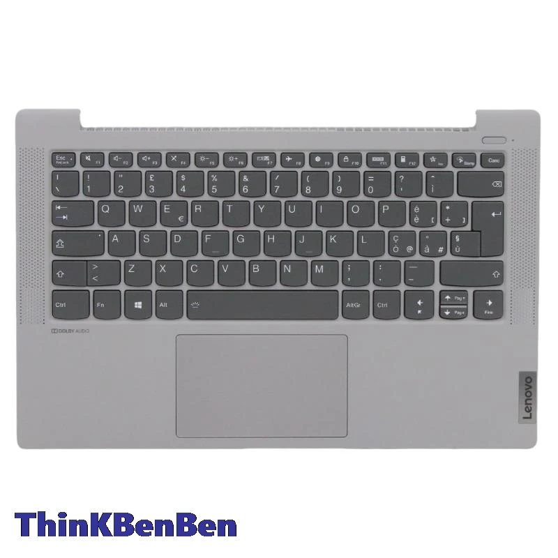 

SI Slovenian Silver Keyboard Upper Case Palmrest Shell Cover For Lenovo Ideapad 5 14 14IIL05 14ARE05 14ALC05 14ITL05 5CB0Y88852