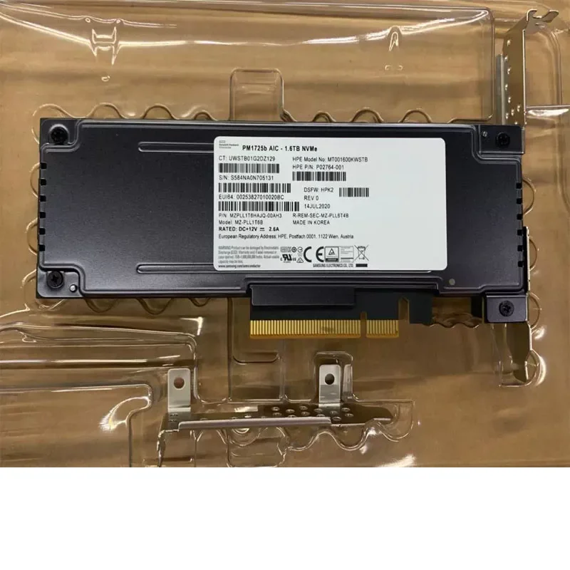 Brand New Original For Samsung SSD PM1725B 1.6T/3.2T PM1735  AIC plug-in SSD Enterprise solid state Drive card 3DWPD