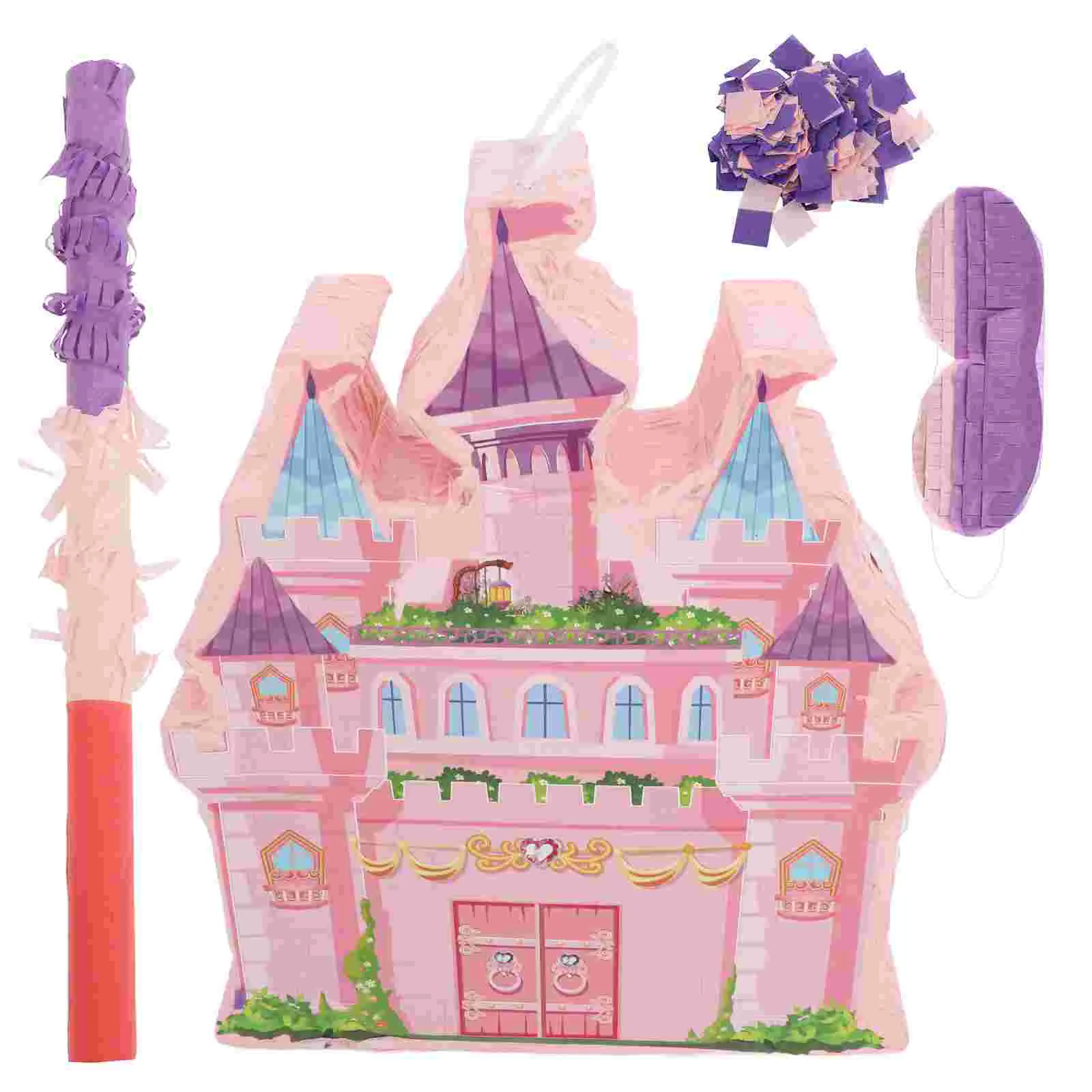 Princess Castle Pinata Girls Toys Candy Party Decorate for Christmas Paper Wedding Favors Child Cutout Decoration