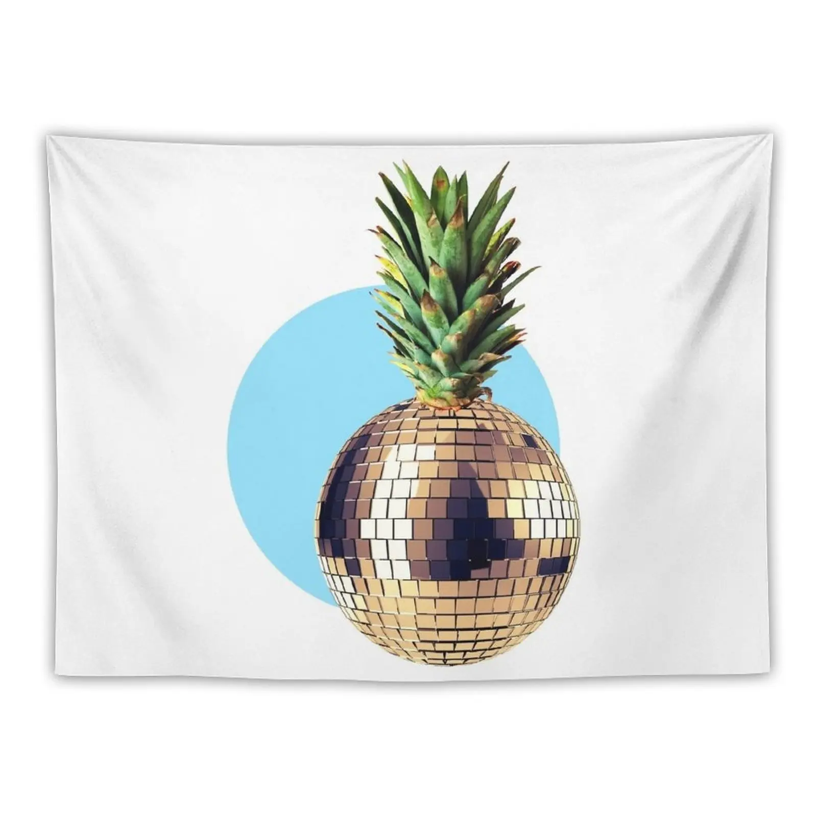 New Ananas Party (pineapple) blue version Tapestry Home Decor Aesthetic Outdoor Decor Decorative Paintings Wall Mural