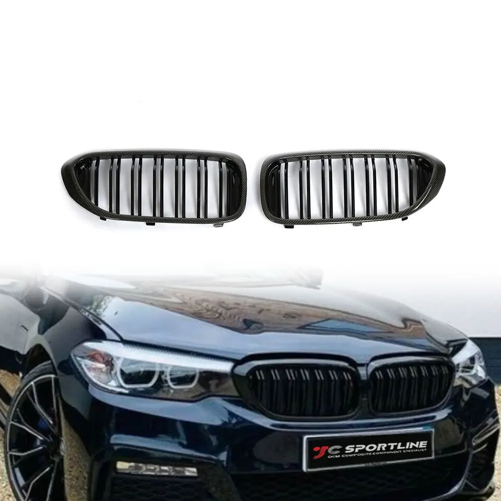 5Series G30 G31 G38 Carbon Fiber Car Front Grille For BMW G30 G31 G38 2017-2018