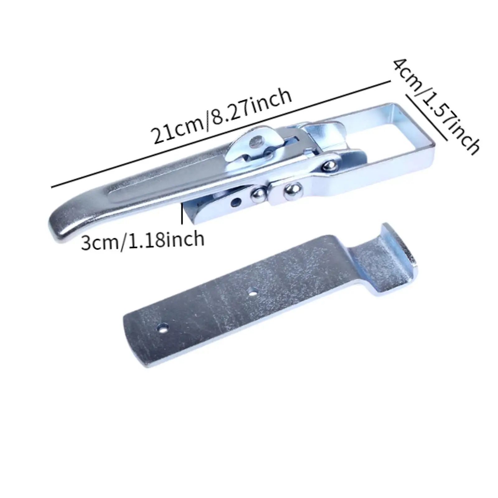 

Trailer Lift Gate Latch Heavy Duty Replacement Durable Over Centre Body Clamp Door Handle Fit for Caravan Camper RV Accessories