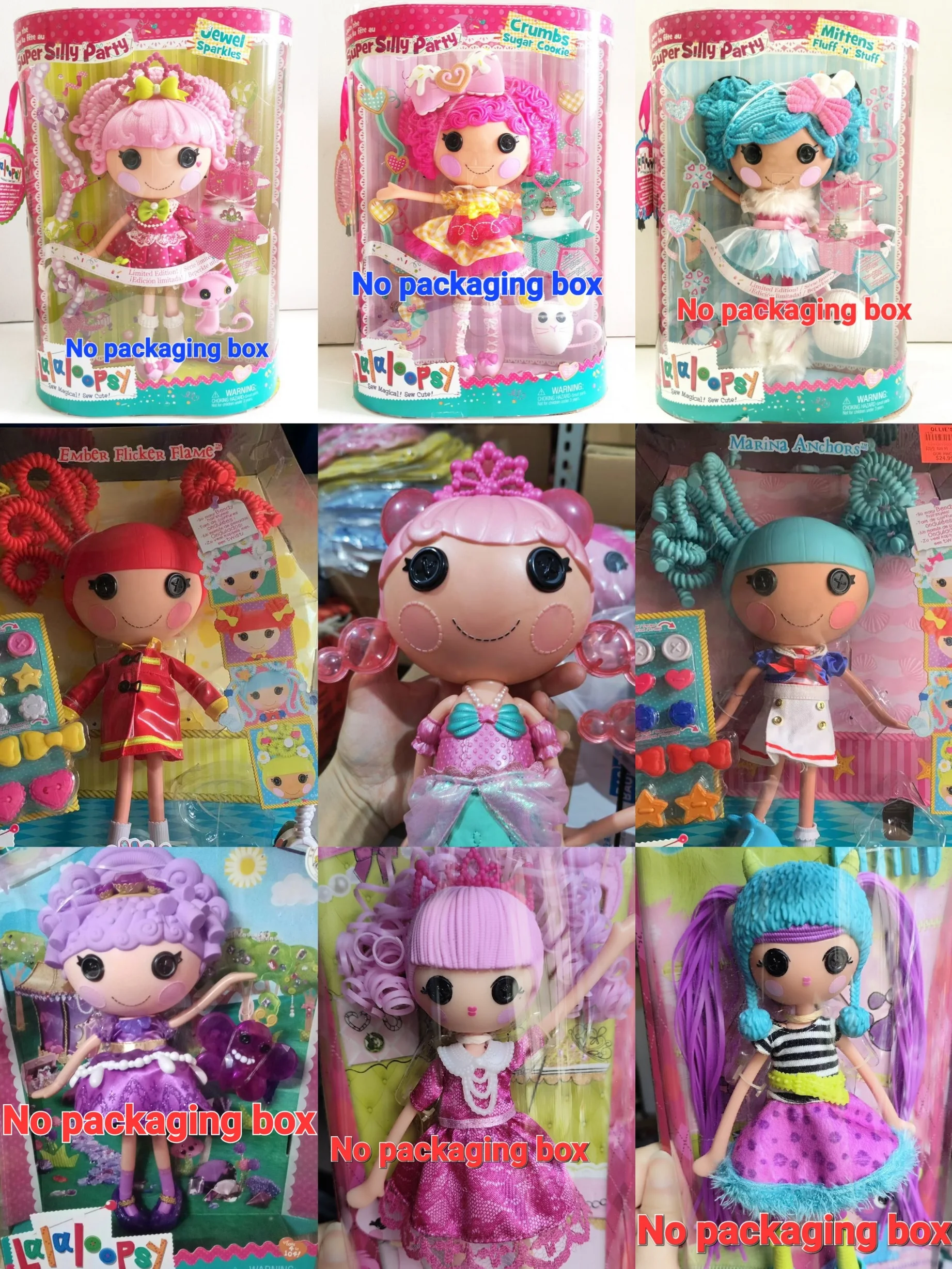 Original Design Fabric Doll Pvc Toys Lalaloopsy Dolls Holiday Girl's Gift  Multiple Style Toy No Packaging box