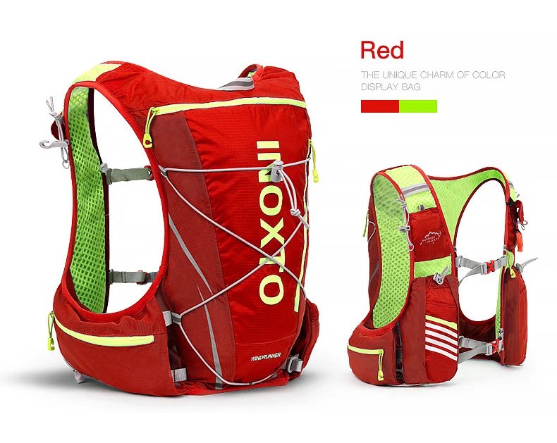 Outdoor-Lauf-Feuchtigkeitsweste, 8 l, Radfahren, feuchtigkeitsspendender Rucksack, Trekking, Wandern, Marathon, Fahrradrucksack mit 500 ml Wasserflasche – Detail 18