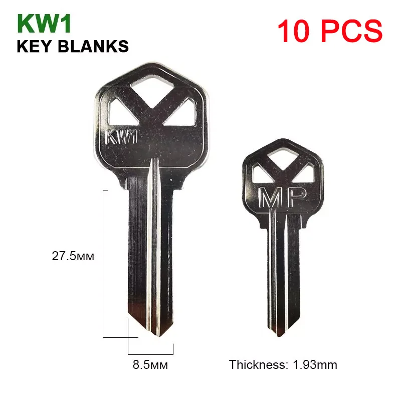 KW1 Key Blanks Nickel Key for house keys