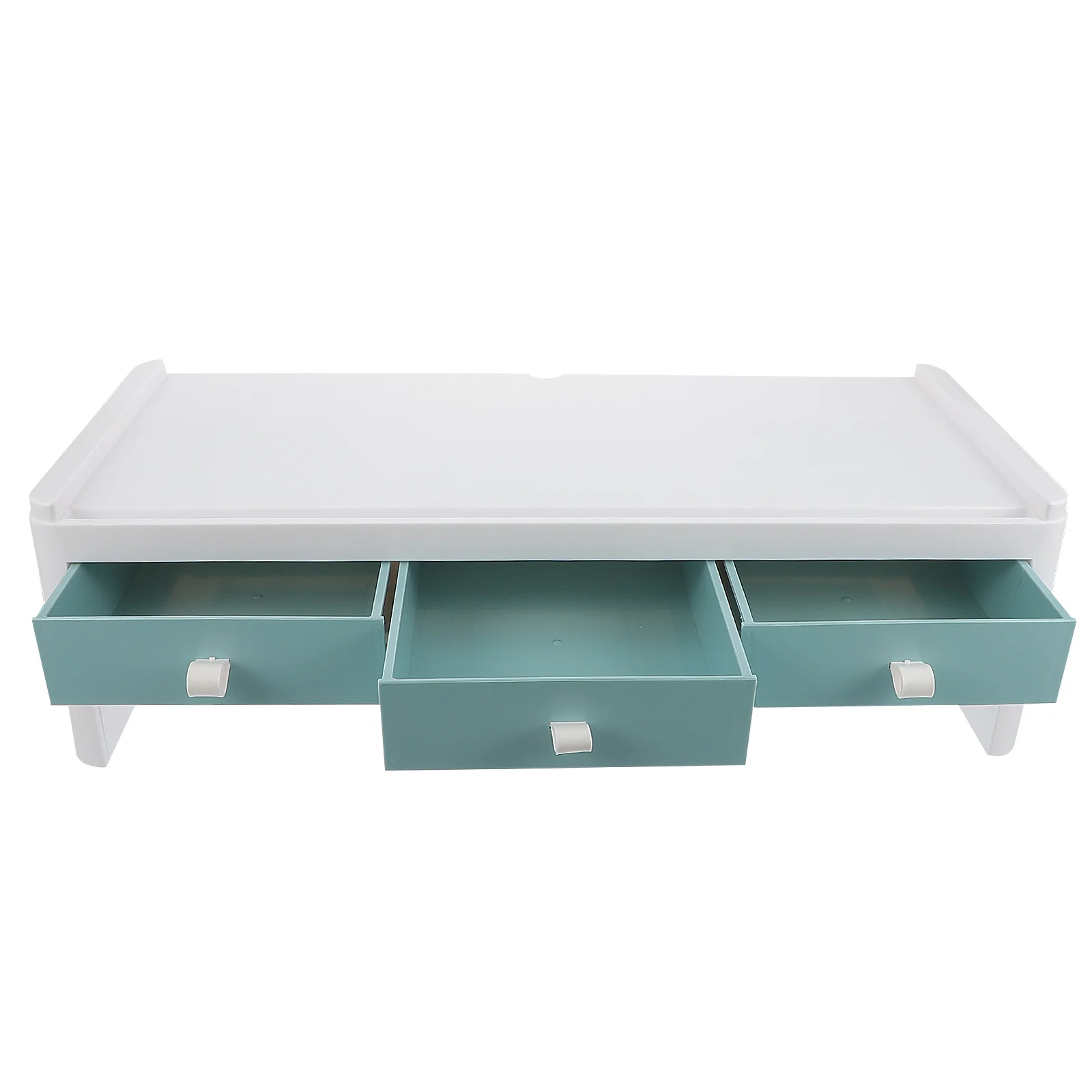 Supporto per monitor singolo Computer portatile Rack di rialzo per archiviazione Desktop in plastica verde Riser